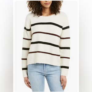 FRAME Denim Slouchy Stripe Wool & Alpaca-Blend Top‎